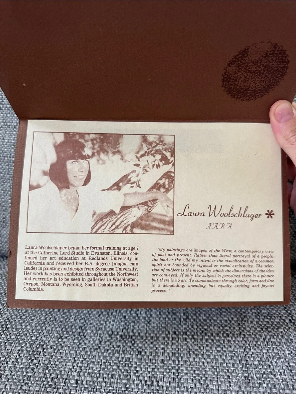 Vintage Laura Woolschlager Signed Limited Edition Print “First Outing” 1985 COA